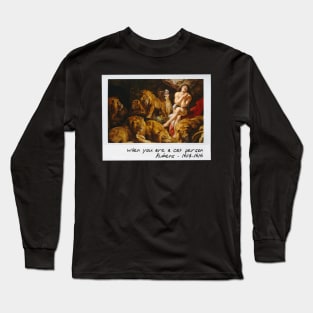 rubens - cat person meme Long Sleeve T-Shirt